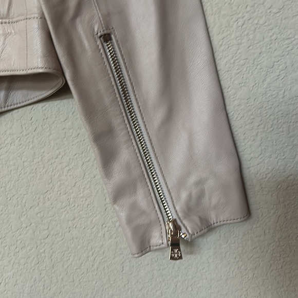 Tory Burch | Harper Motorcycle Leather Jacket - Picture 9 of 11